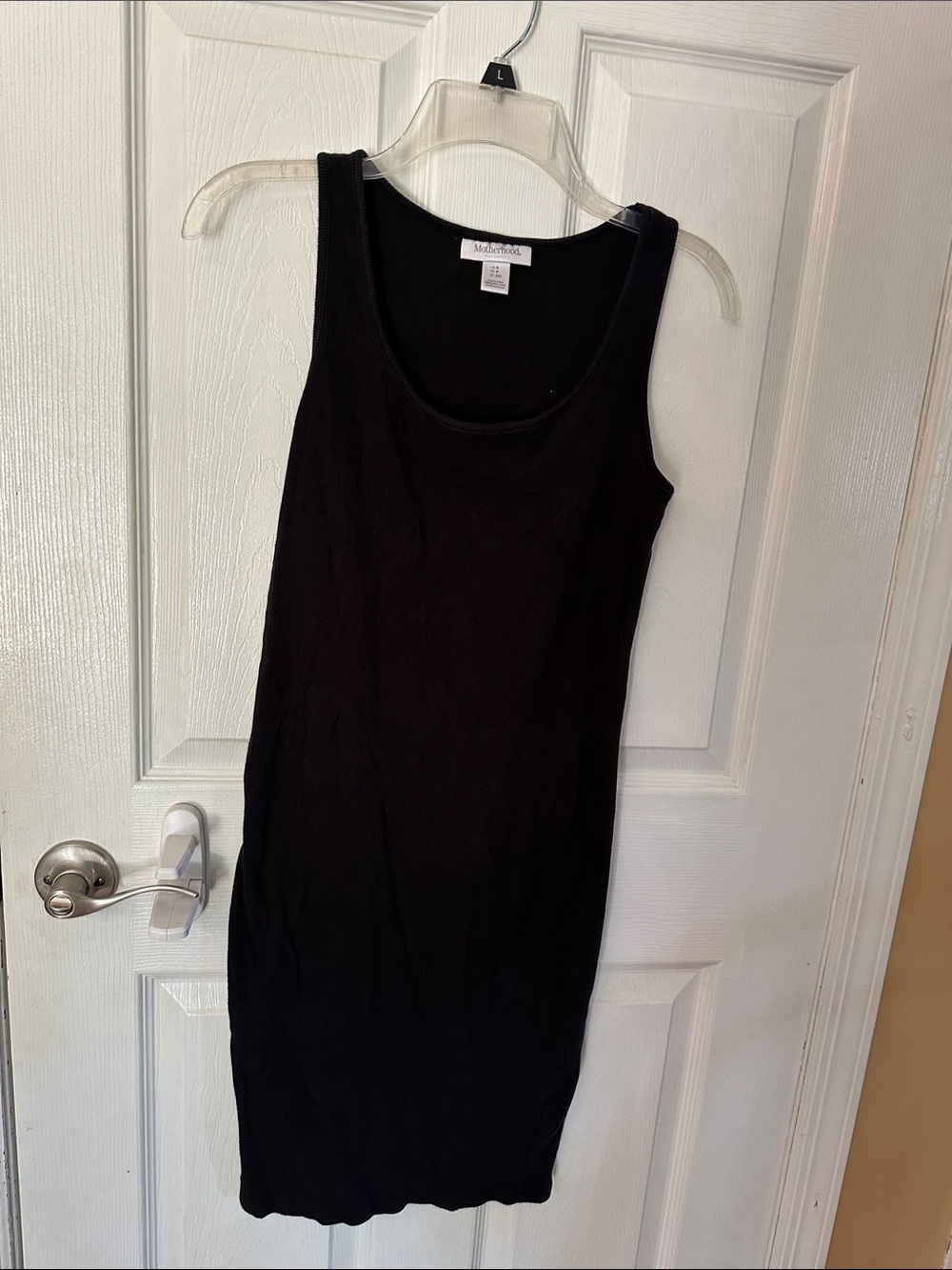 Motherhood maternity Black Ribbed Tank Dress